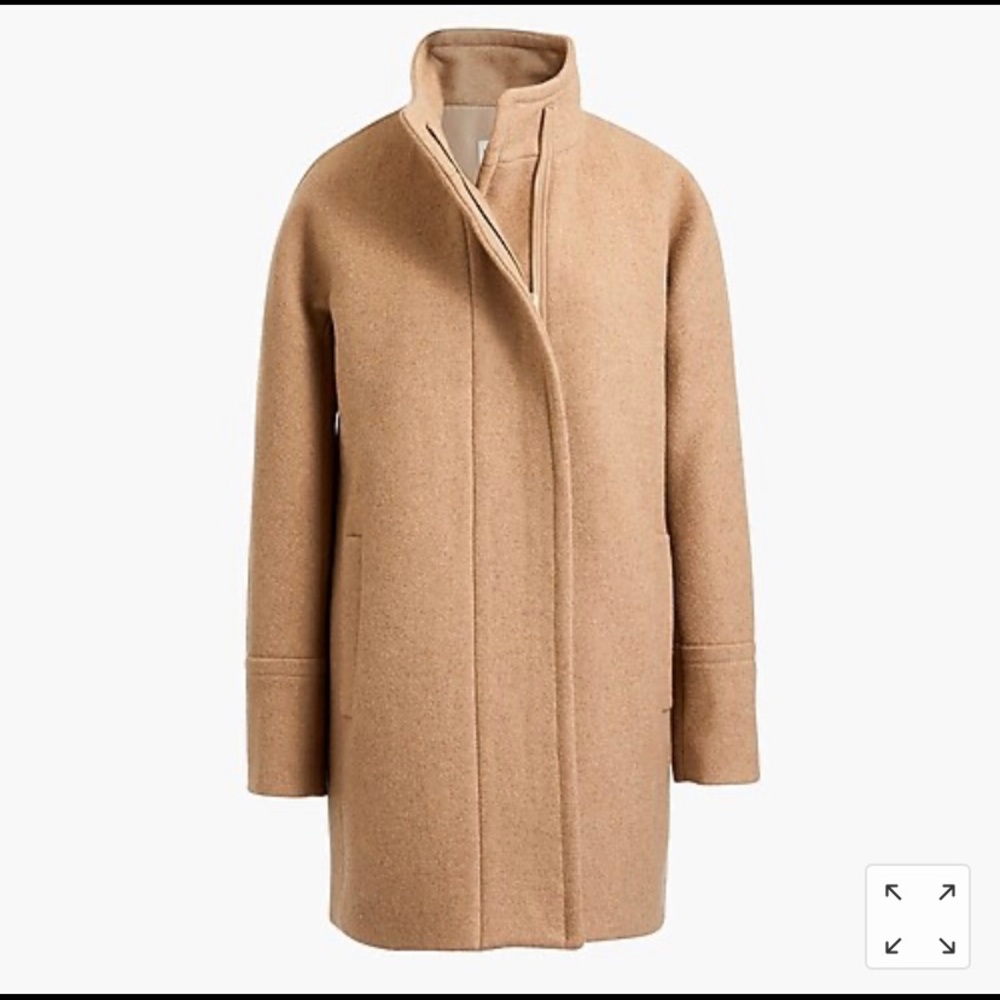 J.Crew New City Coat Size 4 in Heather Acorn